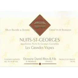 Domaine Daniel Rion & Fils Nuits-Saint-Georges Les Grandes Vignes