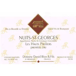 Domaine Daniel Rion & Fils Nuits-St-Georges Les Hauts Pruliers Premier Cru