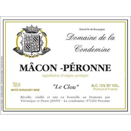Domaine de la Condemine Le Clou Macon-Peronne