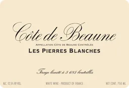 Cote de Beaune Les Pierres Blanches Blanc