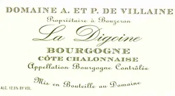 Domaine de Villaine Bourgogne Cote Chalonnaise La Digoine