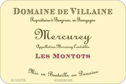 Domaine de Villaine Mercurey Les Montots Rouge