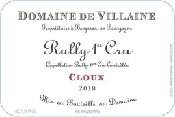 Domaine de Villaine Rully Les Cloux Rouge