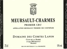 Meursault Charmes Premier Cru
