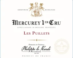 Domaine du Chateau Philippe le Hardi Mercurey Les Puillets Premier Cru