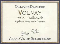 Domaine Dublere Volnay Taillepieds Premier Cru