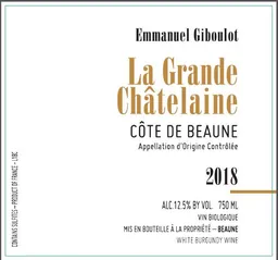 La Grande Chatelaine Cote de Beaune Blanc