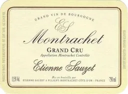 Domaine Etienne Sauzet Montrachet Grand Cru