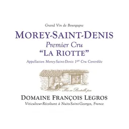 Domaine Francois Legros Morey-Saint-Denis La Riotte Premier Cru