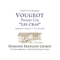 Domaine Francois Legros Vougeot Les Cras Premier Cru