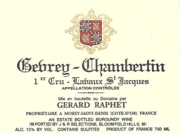 Gevrey-Chambertin Lavaux St-Jacques Premier Cru