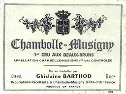 Domaine Ghislaine Barthod Chambolle-Musigny Aux Beaux Bruns