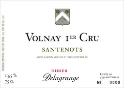 Domaine Henri Delagrange Volnay Santenots Premier Cru