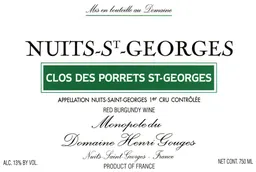 Nuits-St-Georges Clos des Porrets St. Georges Premier Cru