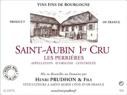 Domaine Henri Prudhon St-Aubin Les Perrieres Premier Cru