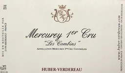 Domaine Huber-Verdereau Mercurey Les Combins Premier Cru Blanc