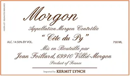 Domaine Jean Foillard Morgon Cote du Py