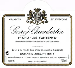 Gevrey-Chambertin Les Fontenys Premier Cru