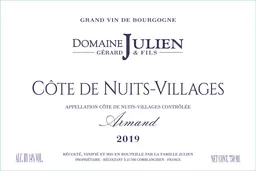 Cotes de Nuits Villages Cuvee Armand