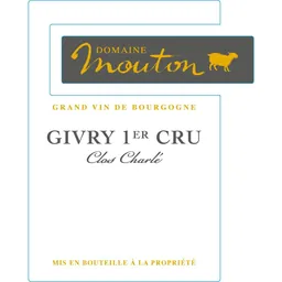 Domaine Laurent Mouton Givry Premier Cru Clos Charle