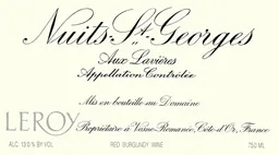 Nuits St Georges Aux Lavieres