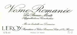 Vosne Romanee les Beaux Monts