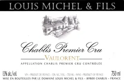 Chablis Vaulorent Premier Cru