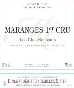 Domaine Maurice Charleux et Fils Maranges Les Clos Roussots Premier Cru