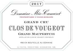 Clos de Vougeot Grand Cru Maupertuis