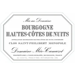 Domaine Meo-Camuzet Hautes Cotes de Nuits Blanc Clos St. Philibert