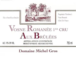Domaine Michel Gros Vosne-Romanee Aux Brulees Premier Cru