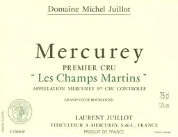 Domaine Michel Juillot Mercurey Les Champs Martins Premier Cru Blanc