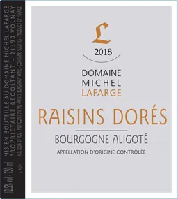 Bourgogne Aligote Raisins Dores