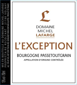 Bourgogne Passetoutgrain L'Exception