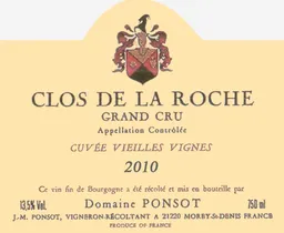 Clos de la Roche Cuvee Vieilles Vignes Grand Cru