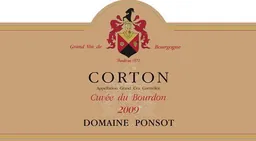 Corton Cuvee du Bourdon Grand Cru