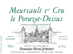 Domaine Remi Jobard Meursault Poruzot Dessus Premier Cru
