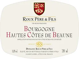 Domaine Roux Pere & Fils Bourgogne Hautes Cotes de Beaune Blanc