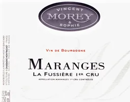Domaine Vincent & Sophie Morey Maranges La Fussiere Premier Cru