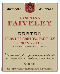 Faiveley Corton Clos des Cortons  Grand Cru