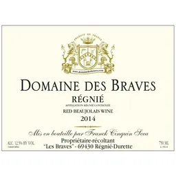 Domaine des Braves Regnie