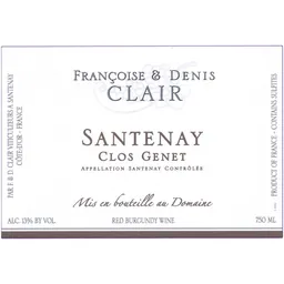 Santenay Clos Genet