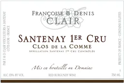 Santenay Premier Cru Clos de la Comme