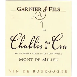 Mont de Milieu Premier Cru Chablis