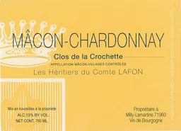 Heritiers du Comte Lafon Macon-Chardonnay Clos de la Crochette