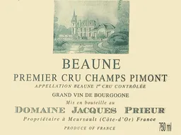 Jacques Prieur Beaune Champs Pimont Premier Cru Blanc