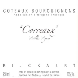 Coteaux Bourguignons Correaux Vieilles Vignes