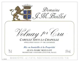 Jean-Marc Boillot Volnay Carelle Sous La Chapelle Premier Cru
