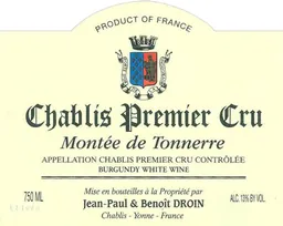 Chablis Montee de Tonnerre Premier Cru