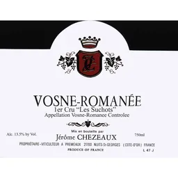 Vosne-Romanee Premier Crus Les Suchots